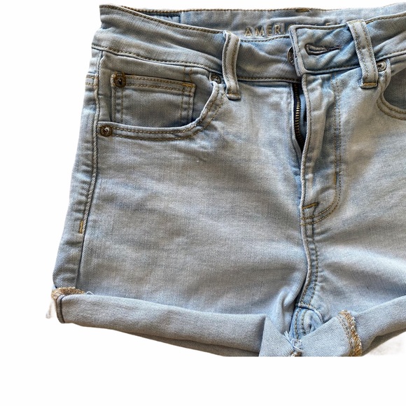 American Eagle HI Rise Shortie Shorts / Cutoff 4 - Picture 7 of 10